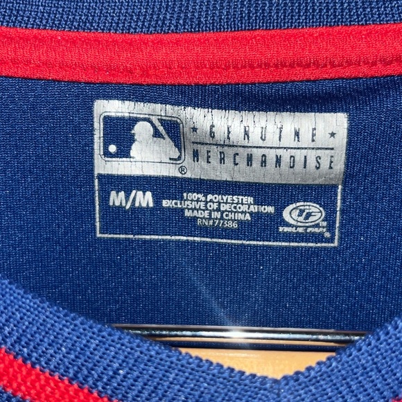 Embroidered Script Chicago Cubs True Fan Batting Practice Pullover VNeck Jersey - Picture 5 of 8